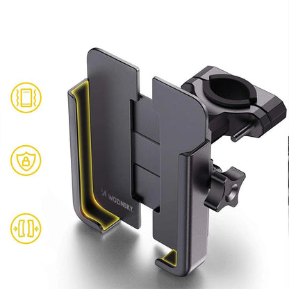Wozinsky metal bicycle phone holder, scooters black (WBHBK3)_9