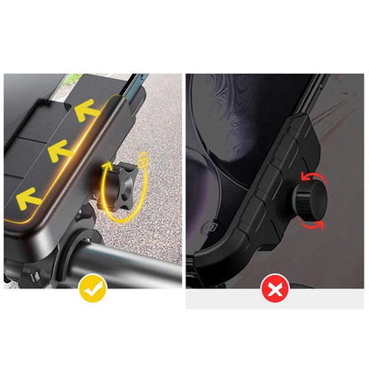 Wozinsky metal bicycle phone holder, scooters black (WBHBK3)_10