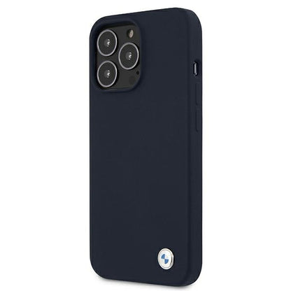 Etui BMW BMHCP13LSILNA iPhone 13 Pro / 13 6,1" granatowy/navy hardcase Silicone Signature_1