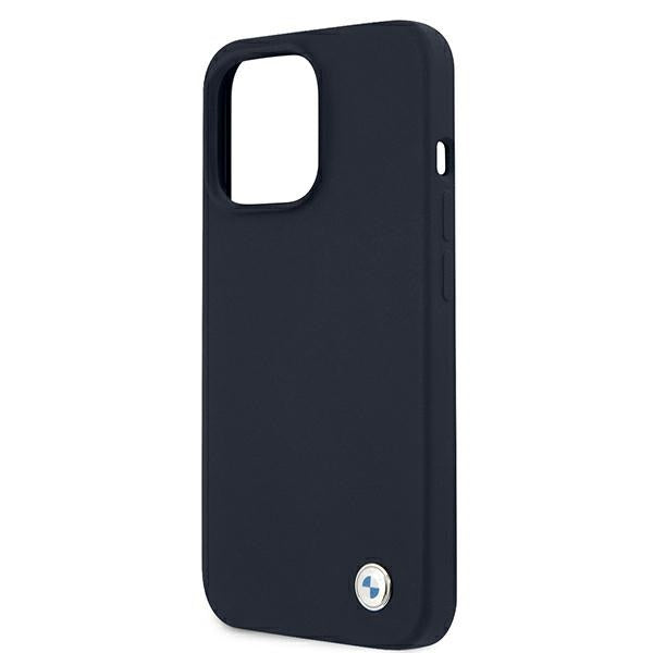 Etui BMW BMHCP13LSILNA iPhone 13 Pro / 13 6,1" granatowy/navy hardcase Silicone Signature_5