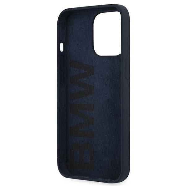 Etui BMW BMHCP13LSILNA iPhone 13 Pro / 13 6,1" granatowy/navy hardcase Silicone Signature_6