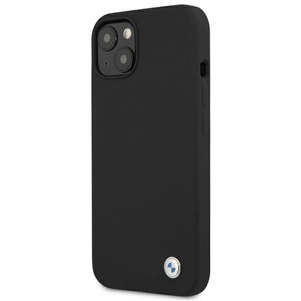 Etui BMW BMHCP13MSILBK iPhone 13 6,1" czarny/black hardcase Silicone Signature_1