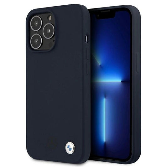BMW Silicone Signature Case for iPhone 13 Pro Max 6.7&quot; - Navy Blue_0