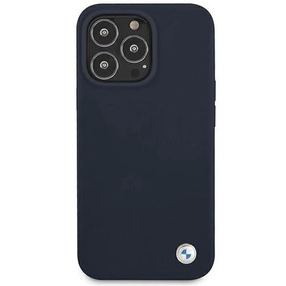 BMW Silicone Signature Case for iPhone 13 Pro Max 6.7&quot; - Navy Blue_2