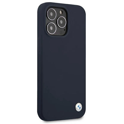 BMW Silicone Signature Case for iPhone 13 Pro Max 6.7&quot; - Navy Blue_3