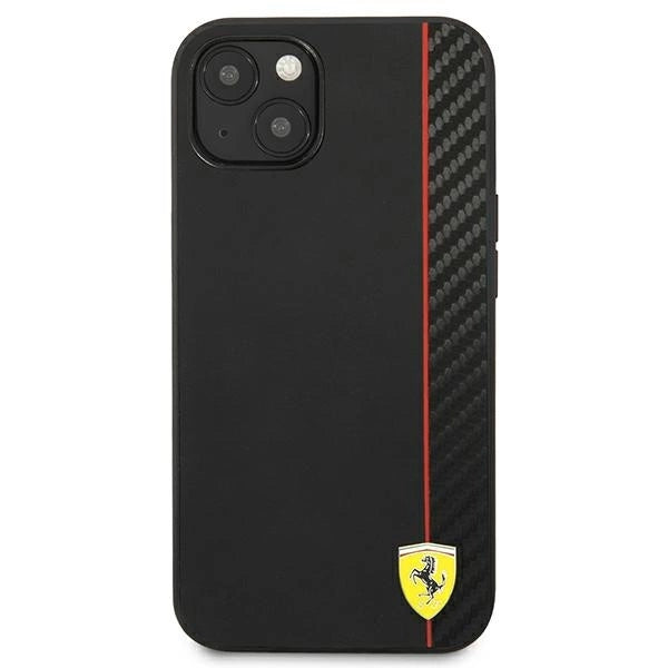 Ferrari FESAXHCP13SBK iPhone 13 mini 5.4" black/black hardcase On Track Carbon Stripe_2