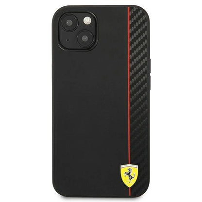 Ferrari FESAXHCP13SBK iPhone 13 mini 5.4" black/black hardcase On Track Carbon Stripe_2