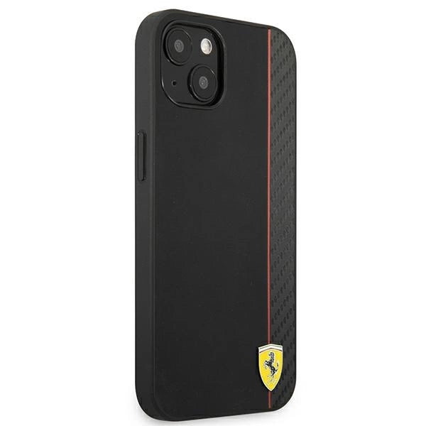 Ferrari FESAXHCP13SBK iPhone 13 mini 5.4" black/black hardcase On Track Carbon Stripe_3