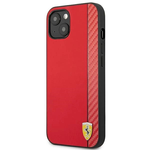 Ferrari FESAXHCP13SRE iPhone 13 mini 5.4&quot; red/red hardcase On Track Carbon Stripe_1