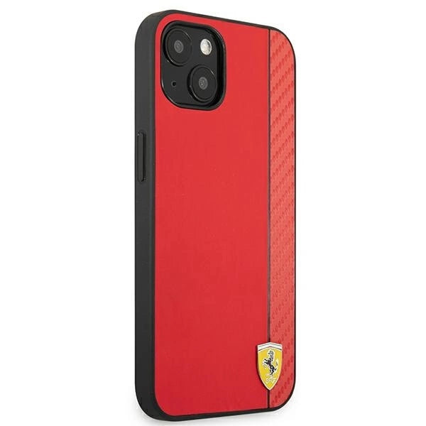 Ferrari FESAXHCP13SRE iPhone 13 mini 5.4&quot; red/red hardcase On Track Carbon Stripe_3