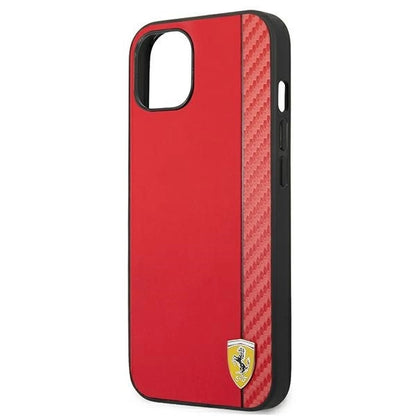 Ferrari FESAXHCP13SRE iPhone 13 mini 5.4&quot; red/red hardcase On Track Carbon Stripe_5