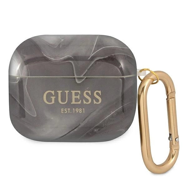 Guess GUA3UNMK AirPods 3 cover black/black Marble Collection_0