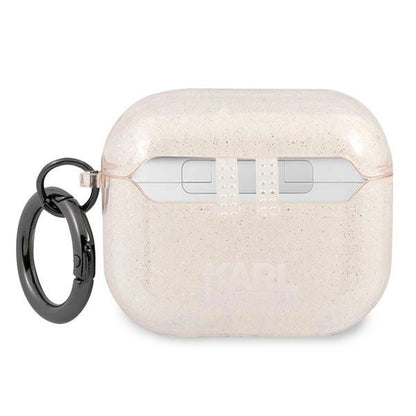 Karl Lagerfeld KLA3UKHGD AirPods 3 cover złoty/gold Glitter Karl`s Head_1