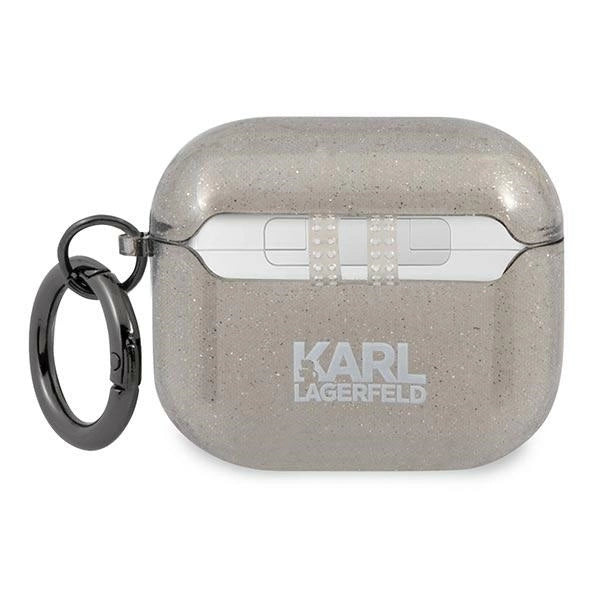 Karl Lagerfeld KLA3UKHGK AirPods 3 cover czarny/black Glitter Karl`s Head_1