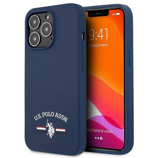 US Polo USHCP13XSFGV iPhone 13 Pro Max 6,7" granatowy/navy Silicone Collection_0