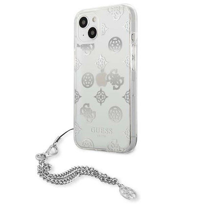 Guess GUHCP13SKPESI iPhone 13 mini 5.4" silver/silver hardcase Peony Chain Collection_1