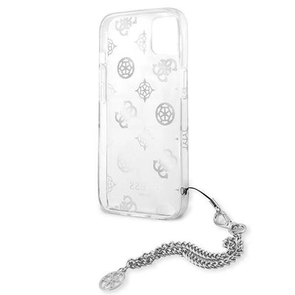 Guess GUHCP13SKPESI iPhone 13 mini 5.4" silver/silver hardcase Peony Chain Collection_6