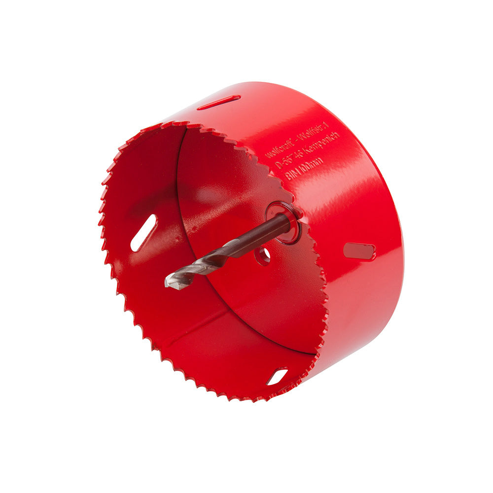 Broca craneana bim completo com adaptador e broca piloto Ã¸100mm 5493000 wolfcraft_0
