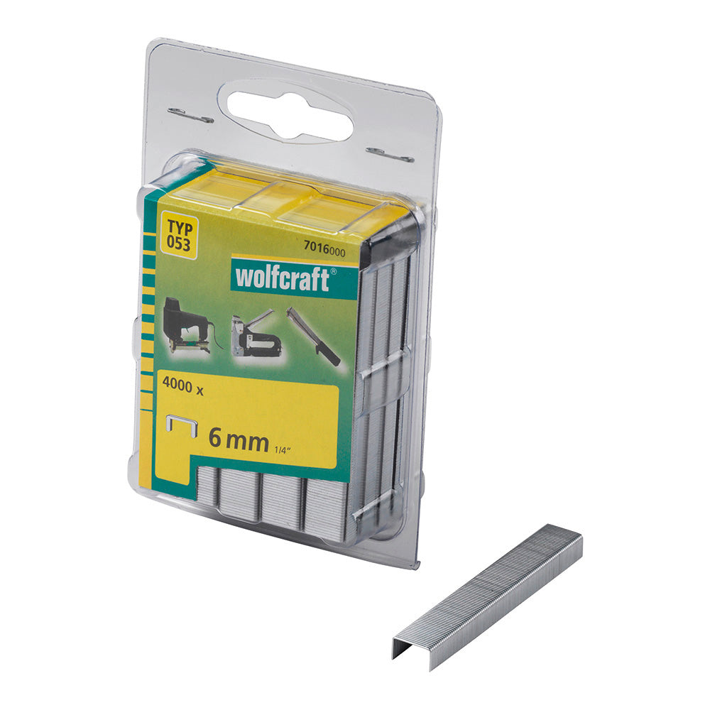 Pack 4000 agrafos largos 6mm. tipo 053 7016000 wolfcraft_0