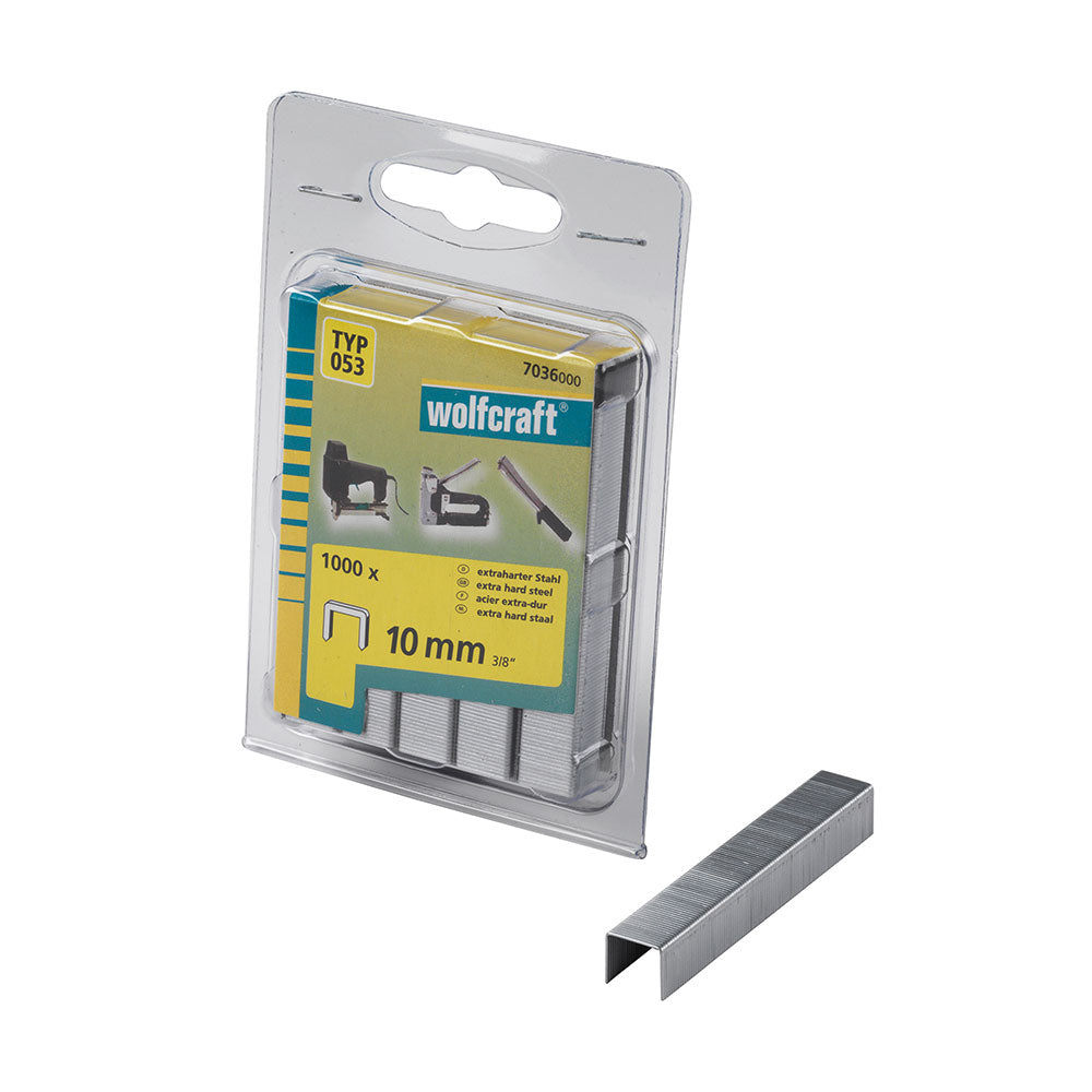 Pack 1000 agrafos largos 10mm. tipo 053. 7036000 wolfcraft_0