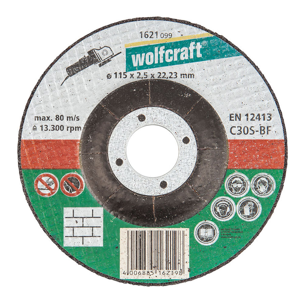 Disco de corte para pedra Ã¸115x2,5x22,23mm 1621099 wolfcraft_0