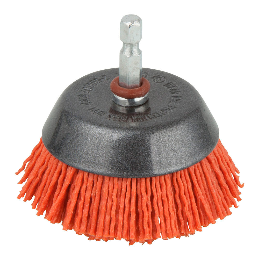 Escova craneana nylon, vastago hexagona 1/4" (6,35mm) ; Ã¸65 mm_0