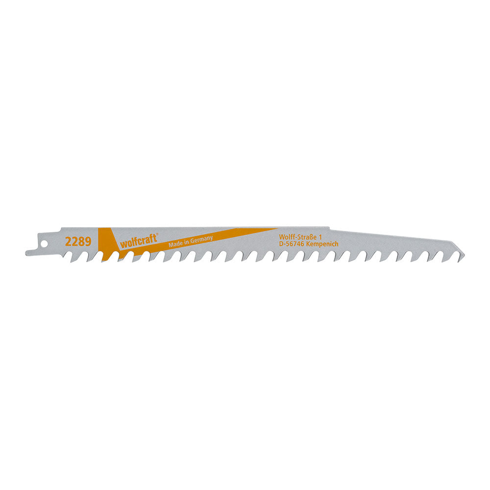 Pack 2 folhas de serra sabre cv, madeira, bruto, comprimento 240mm 2289000 wolfcraft_0