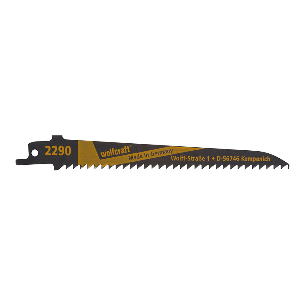 Pack 2 folhas de serra sabre cv, madeira, curvo, comprimento 150mm 2290000 wolfcraft_0
