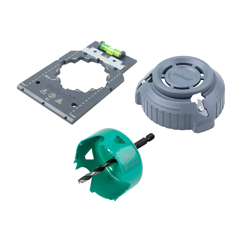 Kit de instalaÃ§Ã£o de caixas elÃ©tricas 5897000 wolfcraft_0