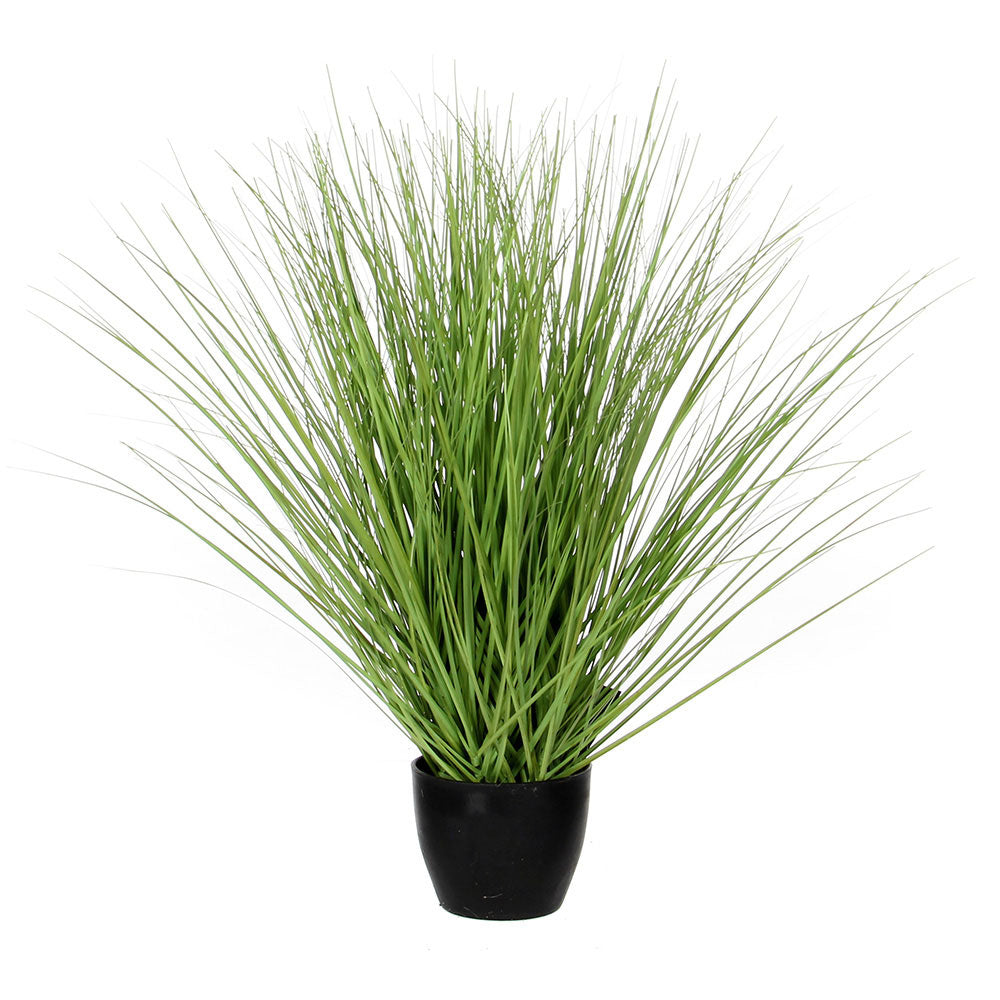 Grama verde pvc em vaso de plastico_0
