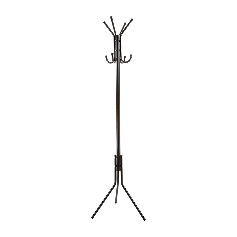 Cabide de pÃ© com 8 ganchos core preto 172x48cm_0