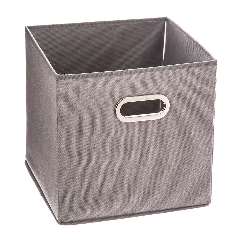 Caixa de organizaÃ§Ã£o color cinzento claro para estante 31x31cm_0