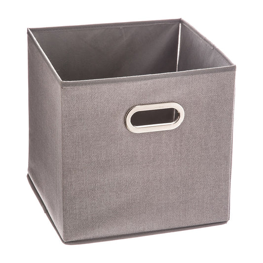 Caixa de organizaÃ§Ã£o color cinzento claro para estante 31x31cm_0
