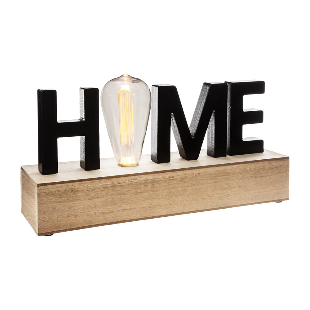 Figura led 'home' 34x16x8cm e27 a pilhas_0