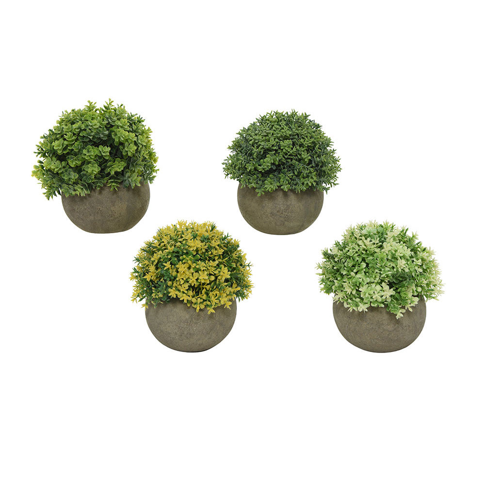 Planta artificial com vaso de plÃ¡stico modelos sortidos. 800297_0