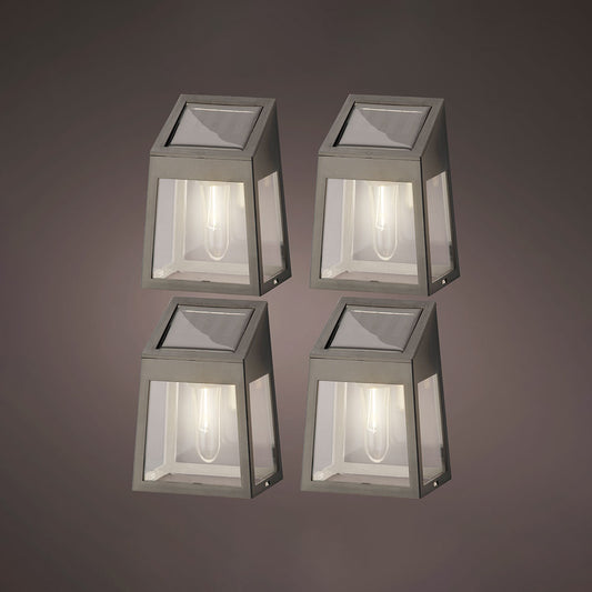 Kit de 4 apliques de parede solar led 898174_0