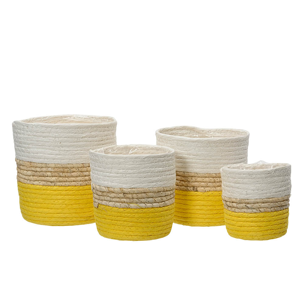 Capa para plantas de papel tricolor com 4 peÃ§as_0