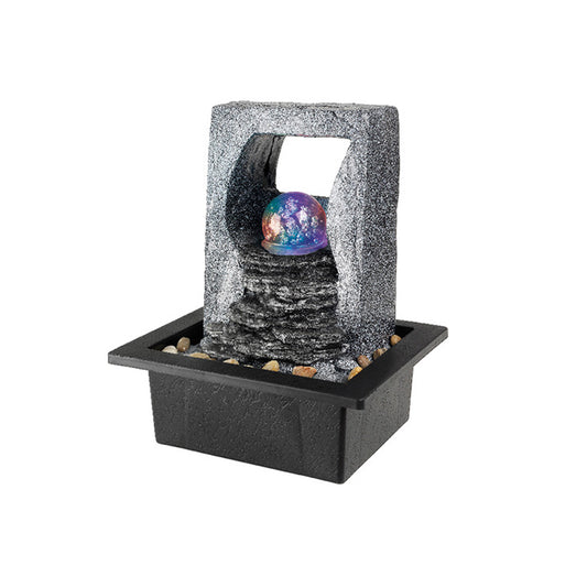 Fonte de Ã¡gua led rgb com bola em cristal, para uso interno e exterior_0