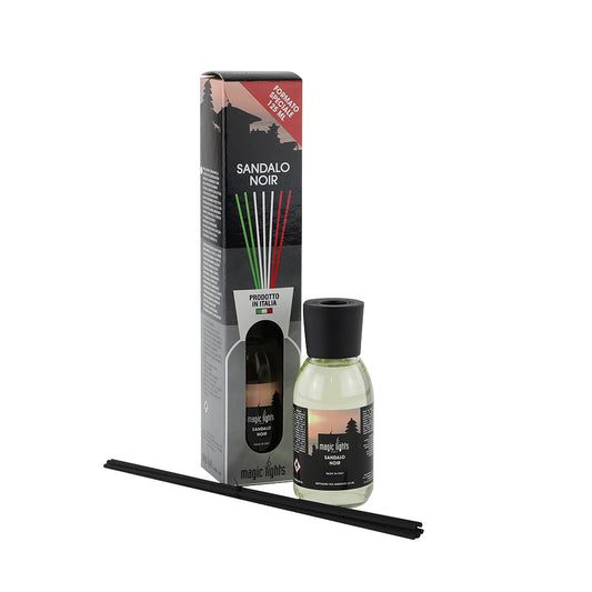 Difusor aroma mikado sÃ¢ndalo preto 125ml magic lights_0