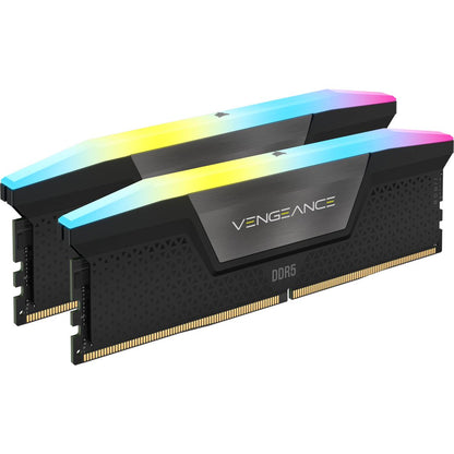 Memória RAM Corsair Vengeance RGB 32GB (2x16GB) DDR5-6000MHz CL36 Preta