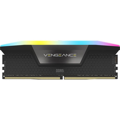 Memória RAM Corsair Vengeance RGB 32GB (2x16GB) DDR5-6000MHz CL36 Preta