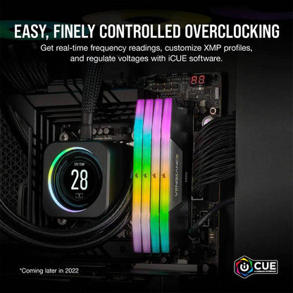 Memória RAM Corsair Vengeance RGB 64GB (2x32GB) DDR5-6400MHz CL32 Preta