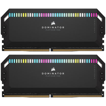 Memória RAM Corsair Dominator Platinum RGB DDR5 6600MHz 64GB (2x32GB) CL32 Pretas