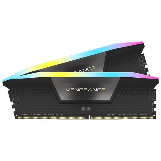 Memória RAM UDIMM Corsair Vengeance RGB 32GB (2x16GB) DDR5-6000MHz (AMD Expo/Intel XMP) CL36 (36-44-44-96) 1.35V Preta