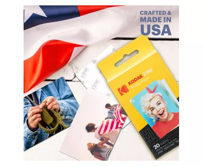 Papel Fotográfico Kodak Zink 2x3” Pack 20