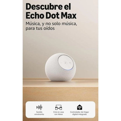 Altifalante Inteligente Amazon Echo Dot Max Alexa WiFi Bluetooth 30W Branco