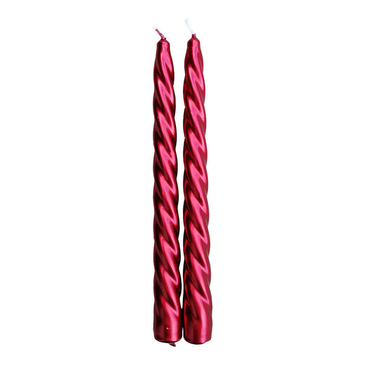 Pack 2 velas decorativas vermelhas Ã¸2x24cm magic lights_0
