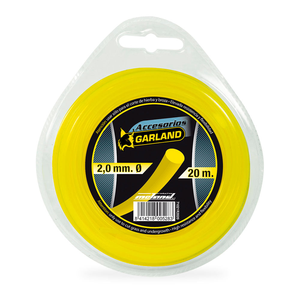 Dispensador de fio para cortador de escovas 20m Ã¸2,0mm redonda 71021r2020 garland_0