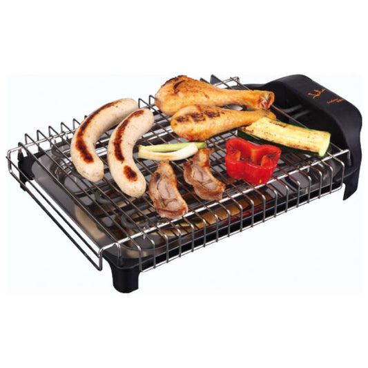 Churrasqueira Elétrica JATA / Smoke-Free e Odor-Free / 34x24cm / 2400W / Preto / BQ101_0