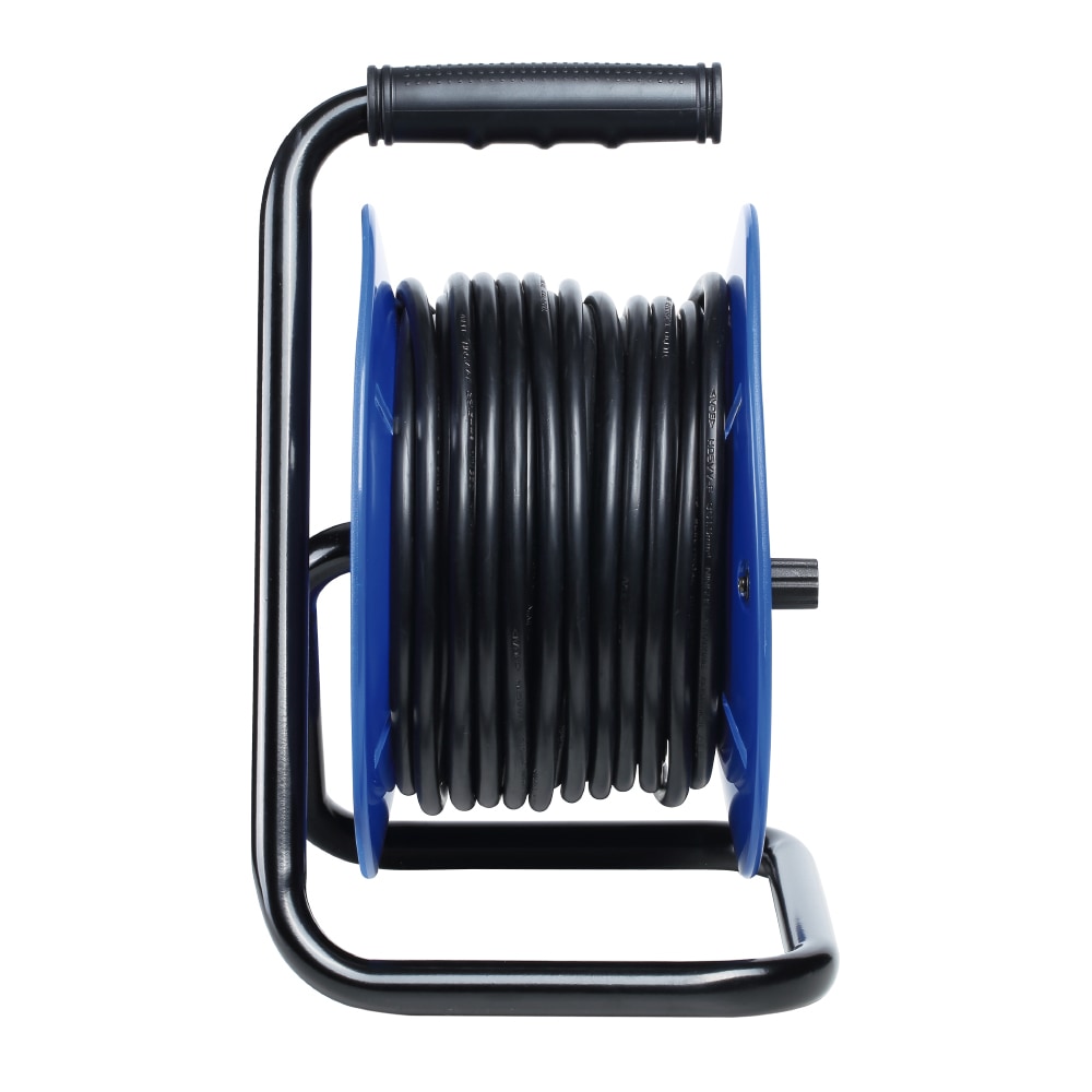 Extensão c/ Enrolador de Cabos EDM 50m 3G 1,50 mm² 4 Tomadas Bipolares com T/TL Protetor Térmico